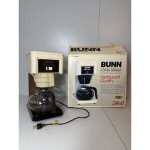 Vintage MCM BUNN Pour-Omatic WoodyCoffee Maker- Restaurant Quality High Altitude